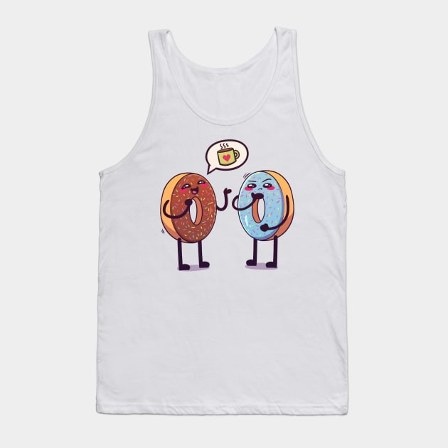 Donuts Talking Tank Top by PeppermintKamz